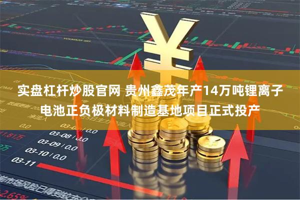 实盘杠杆炒股官网 贵州鑫茂年产14万吨锂离子电池正负极材料制造基地项目正式投产