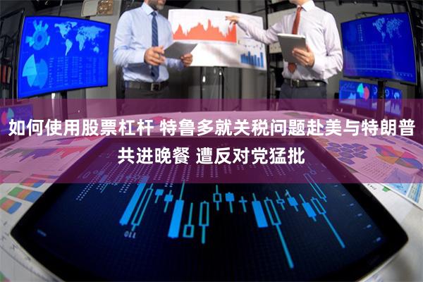 如何使用股票杠杆 特鲁多就关税问题赴美与特朗普共进晚餐 遭反对党猛批