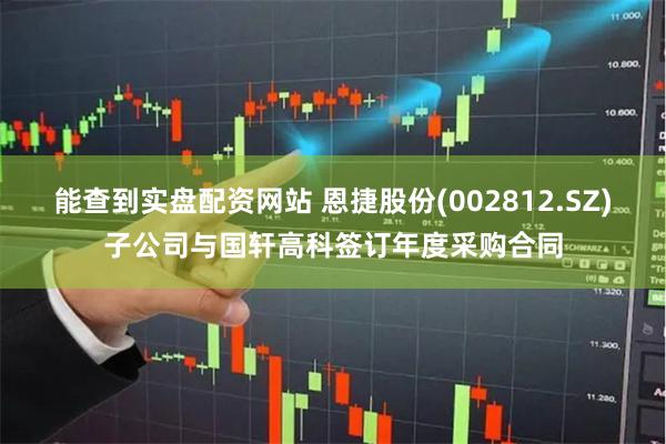 能查到实盘配资网站 恩捷股份(002812.SZ)子公司与国轩高科签订年度采购合同