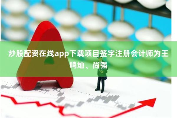 炒股配资在线app下载项目签字注册会计师为王鸣灿、尚强